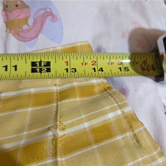 Yellow Plaid Juniors/ Women's Skirt - Picture 2 of 6